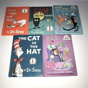 Dr. Seuss Cat in the Hat Bundle of Five 5 Used‎ Children Fiction Books *FLAWED